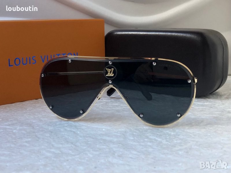 Louis Vuitton 2023 висок клас мъжки слънчеви очила маска, снимка 1