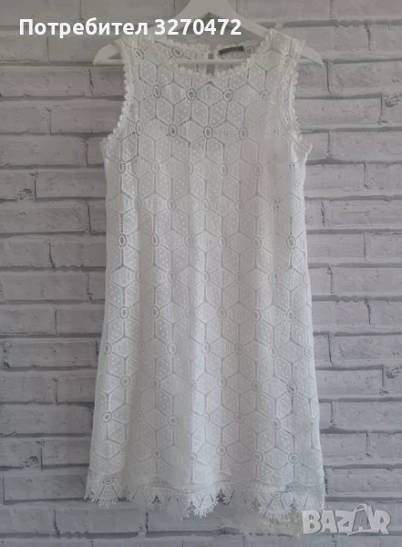 Massimo Dutti Бяла Рокля Размер S, снимка 1