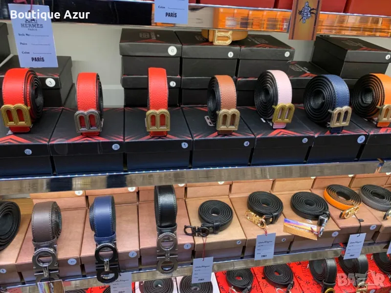 колани от естествена кожа в кутия balenciaga christian Louboutin , снимка 1