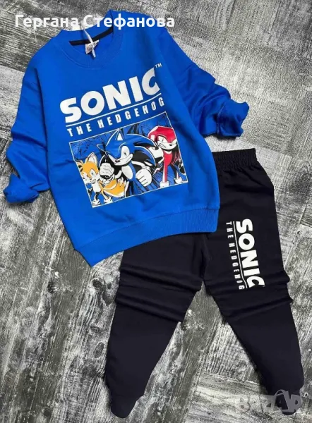 Комплект Соник  Размери-3/4г.4/5г.5/6г.7/8г.9/10г. Цена -35 лв, снимка 1