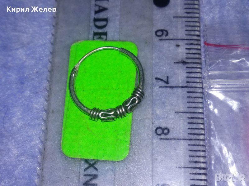 СТАРА КЛАСИЧЕСКИ РЕТРО АРТ СТИЛ СРЕБЪРНА ОБЕЦА ВИСОКА ПРОБА СРЕБРО РЪЧНА ИЗРАБОТКА 26244, снимка 1