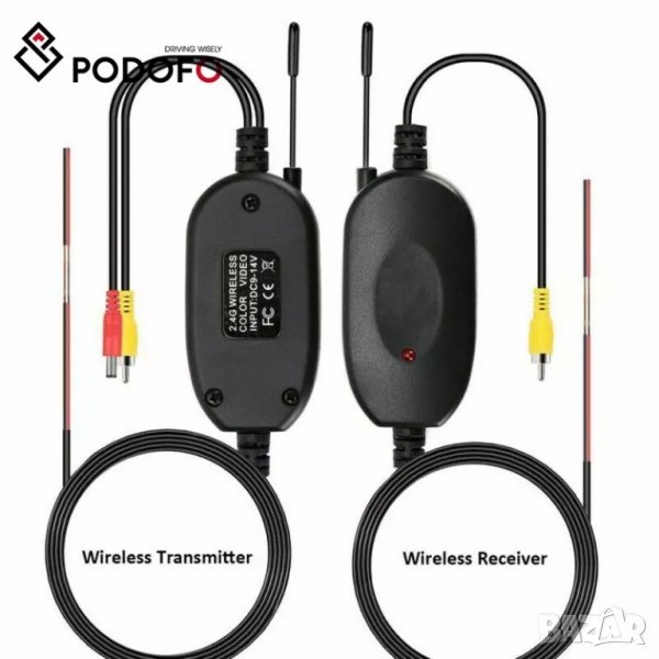 Безжичен приемник за камера за кола, WIFI предавател за автомобил камера за задно виждане, заден ход, снимка 1