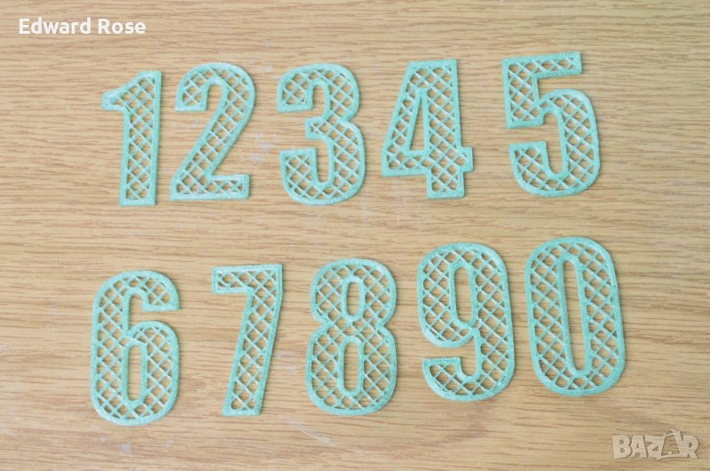 Цифри числа пластмасови, снимка 1