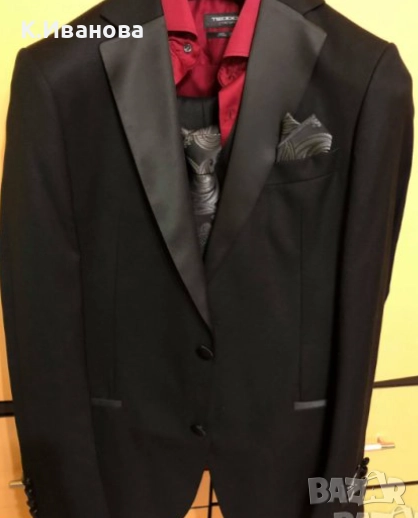 Мъжки костюм "Теодор" + обувки и аксесоари, снимка 1