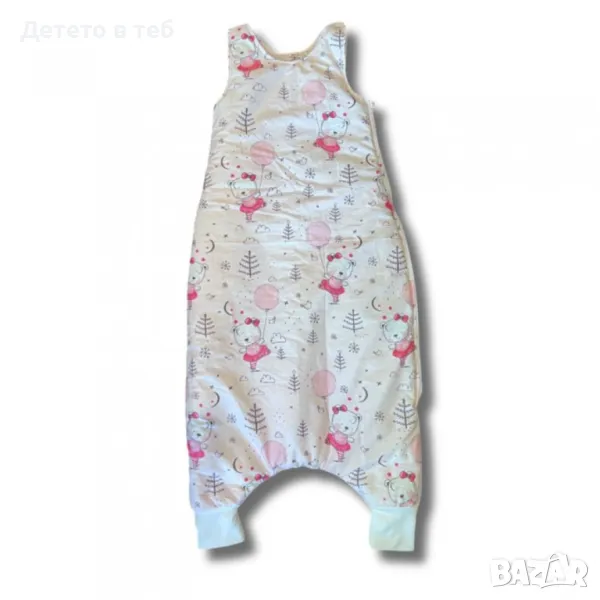 Спален чувал с крачета Розово мече, снимка 1