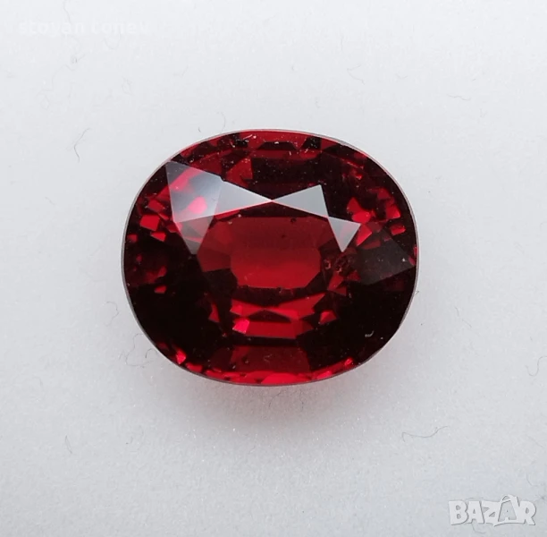 Голям гранат с дълбок червен цвят и VS чистота 6.62кт! Нов!!, снимка 1