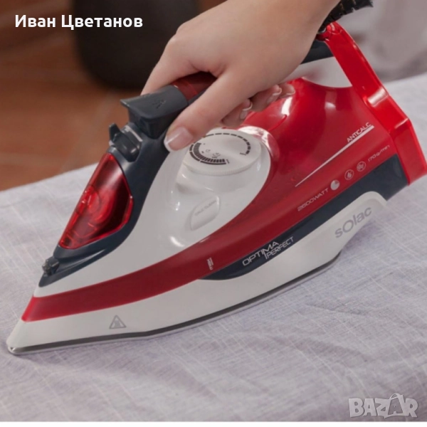Ютия Solac Optima Perfect – 2600W, керамична плоча, 170 g/min пара, 380 мл резервоар, снимка 1