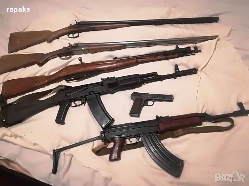 Автомат АК 47 - сгъваем приклад. Автоматична пушка, Калашник в Бойно ...