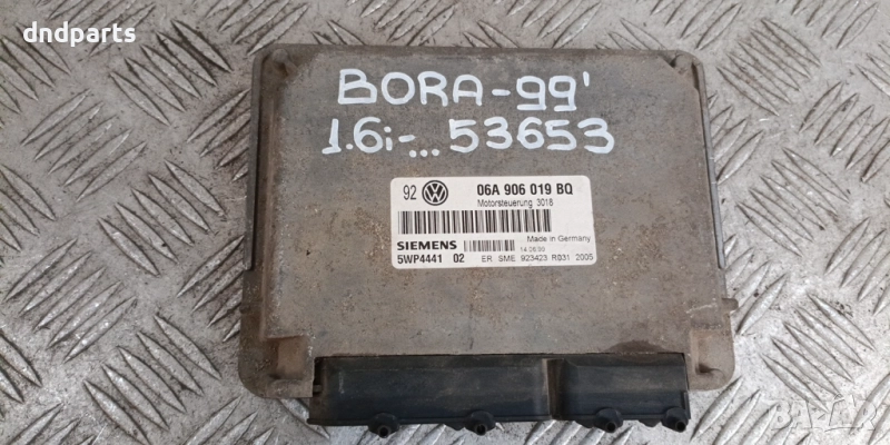 Компютър VW Bora 1.6i 1999г. 06A906019BQ 5WP4441	, снимка 1