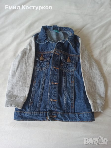 Продавам дънкови якенца с памучни ръкави 104 - 2бр, снимка 1