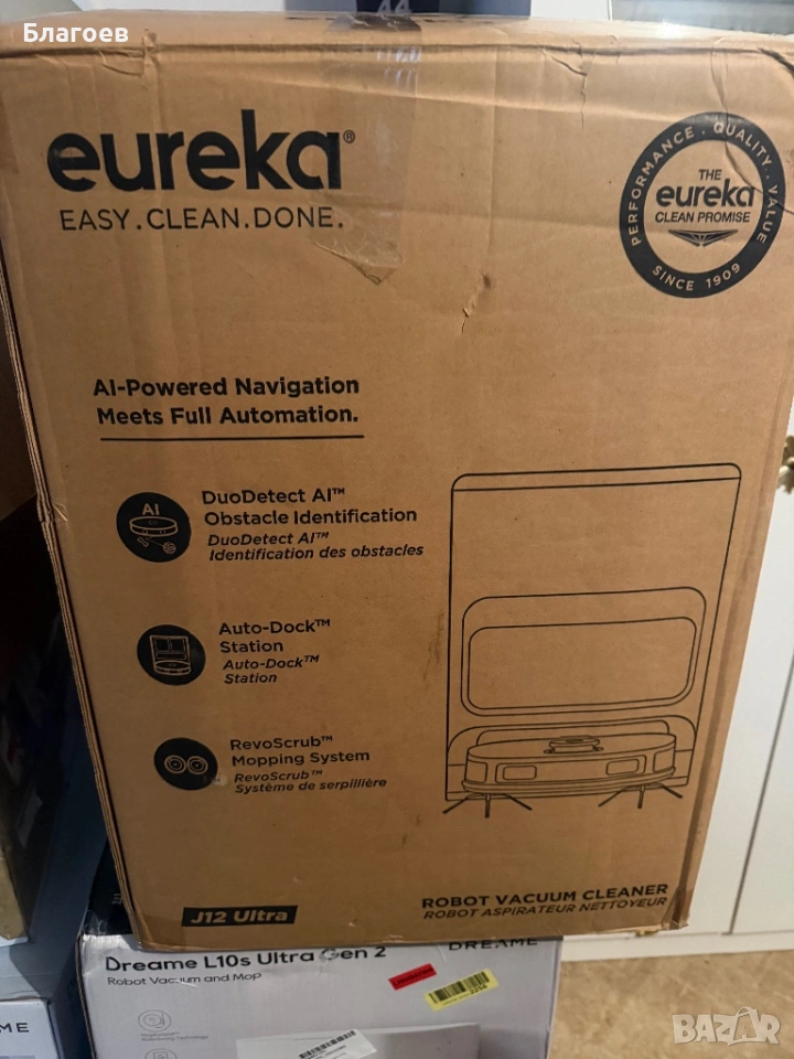 Прахосмукачка-робот Eureka - J12, черна, снимка 1