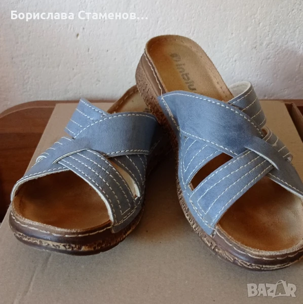 Светло сини чехли Inblu, снимка 1