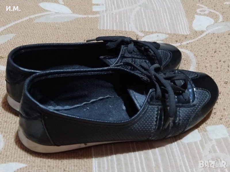 Черни обувки, тип балеринка/ маратонка37 н., снимка 1