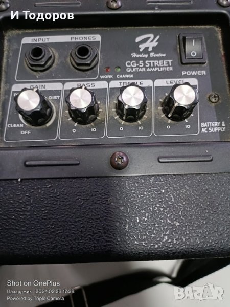 HARLEY BENTON CG-5 STREET GUITAR AMPLIfier, снимка 1
