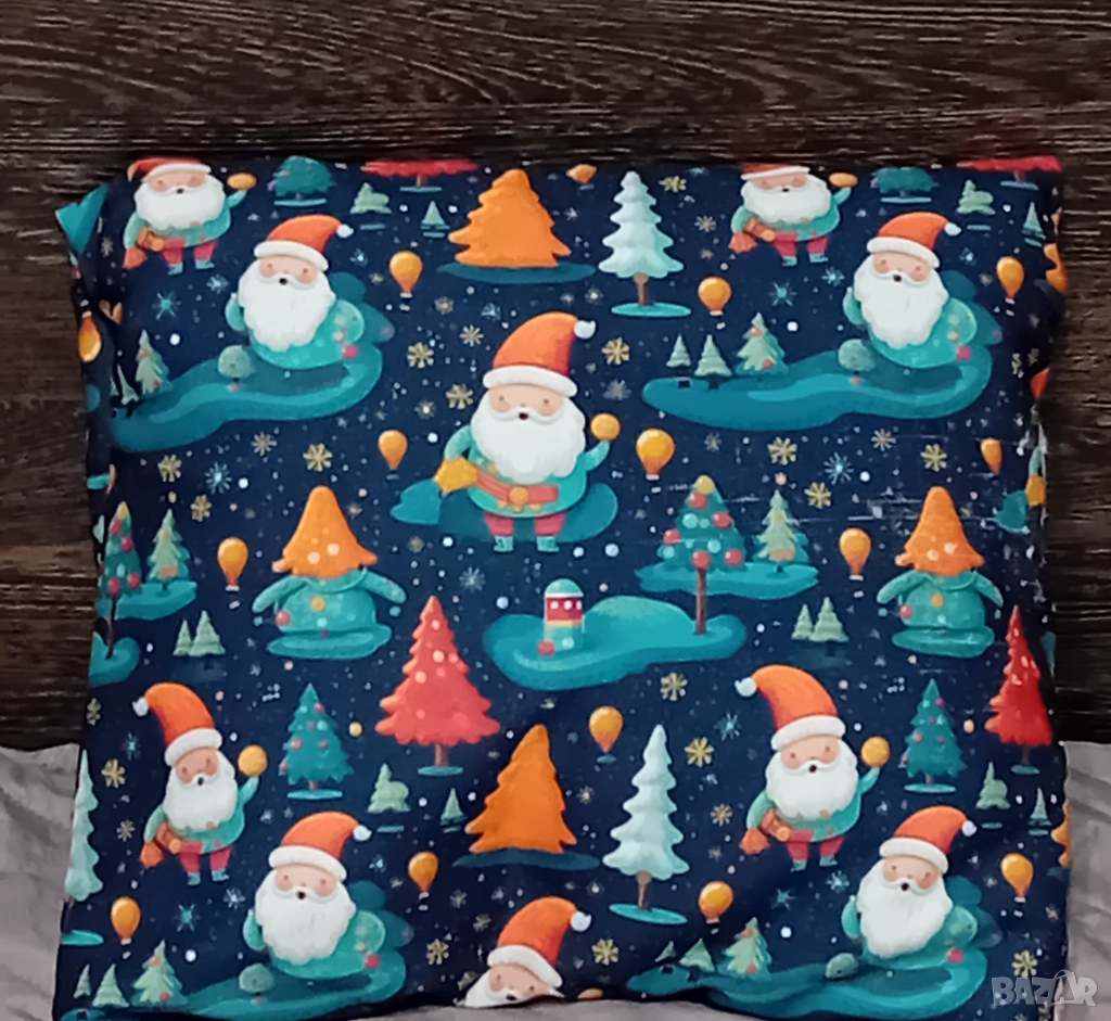 Коледни възглавници със силиконова  вата възглавница , снимка 1