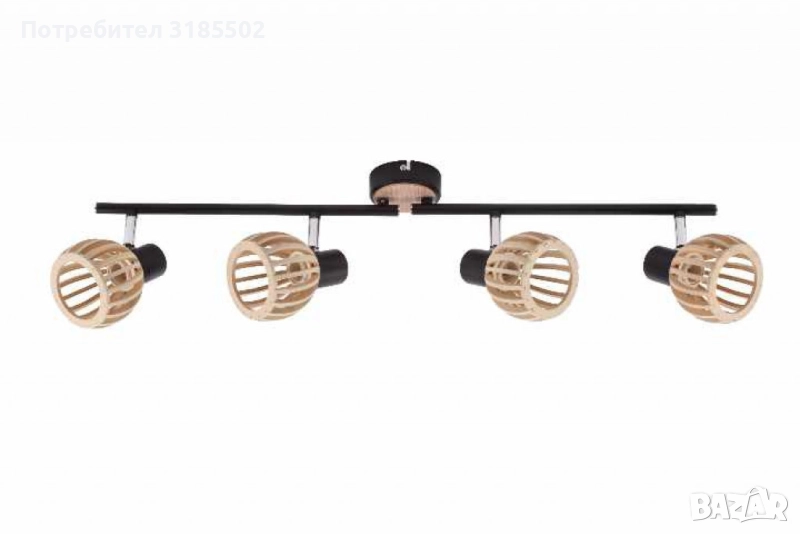 Спот Woody, E14, 1 x max 40W, красота и стил в едно, снимка 1