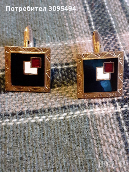 ПОЗЛАТЕНИ. ЕМАЙЛОВИ РЪКАВЕЛИ. ФРАНЦИЯ.70те.г., снимка 1