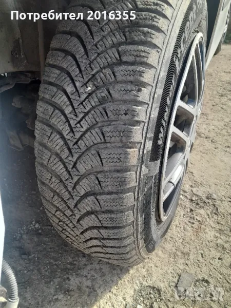 зимни гуми 14 ки с метални джанти , снимка 1
