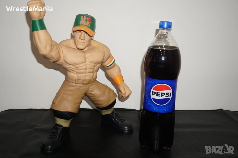 Рядка Оригинална Голяма Говореща Кеч Фигура На John Cena 36см, снимка 1