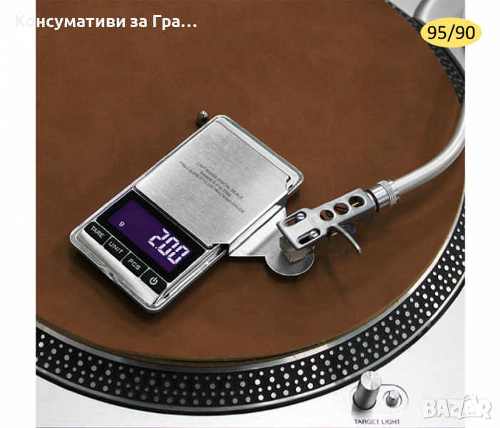 Везна Професионална Цифрова за Настройка на Грамофонно Рамо, снимка 1