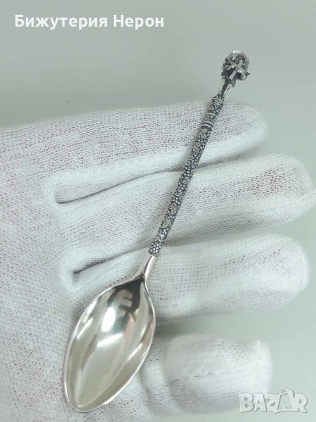 Сребърна лъжичка Ангел, снимка 1