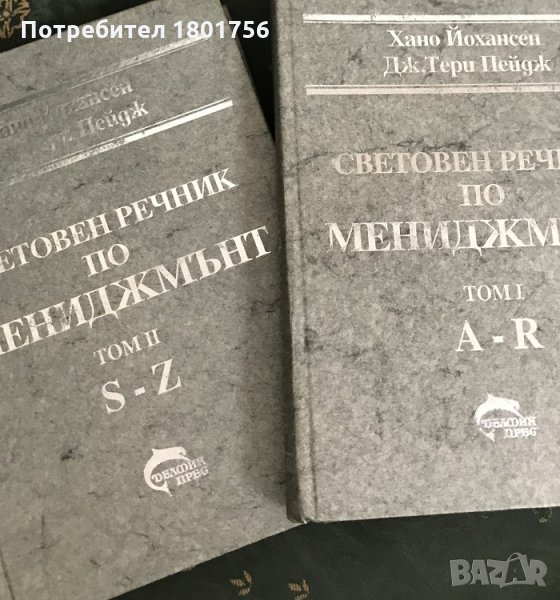 Световен речник по мениджмънт. Том 1-2 Хано Йохансен, Дж. Тери Пейдж, снимка 1