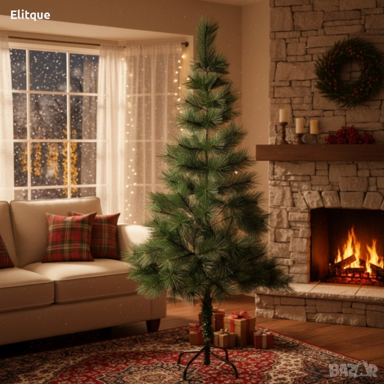 Коледно борче със зелени връхчета, снимка 1