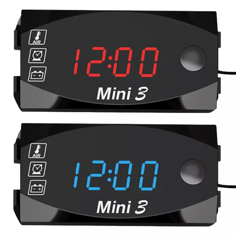 ПРОМО 3в1 Качествен дигитален часовник термометър волтметър светещи цифри  за кола автомобил мотор в Аксесоари и консумативи в гр. Пещера - ID29753129  — Bazar.bg