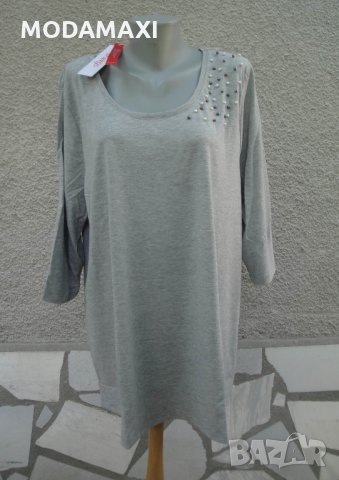4XL Нова блуза Sheego с перли , снимка 1 - Туники - 34235036