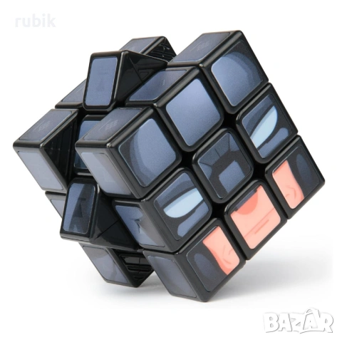 Оригинален магически пъзел Rubik's Batman Cube 3x3x3 - С цветни пластини, снимка 3 - Игри и пъзели - 45822926