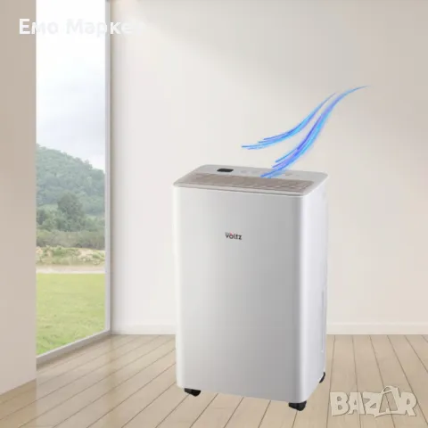 Обезвлажнител Voltz, за помещения до 45 м², LED дисплей, Таймер, Йонизатор, снимка 5 - Други - 50100122