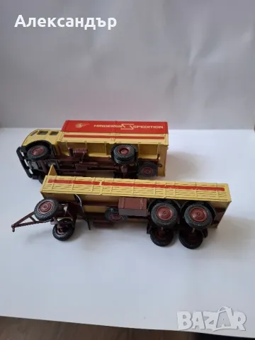 Камионче метално NZG Mercedes Benz 1632S 1932S No. 146  мащаб 1:50 Hinderer Spedition, снимка 6 - Колекции - 49587789