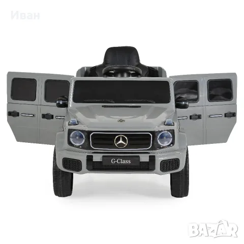 ТОП ЦЕНА!НОВО!Акумулаторен джип Mercedes-Benz G580 GREY с 12V батерия,МЕКИ ГУМИ,кожена седалка,USB, снимка 4 - Детски велосипеди, триколки и коли - 56220032