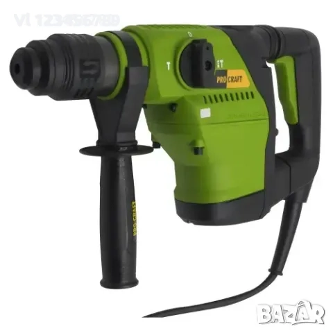 Pro Craft Електрически перфоратор със скорост 1100 об./мин, 8J,5300 удара/мин, снимка 6 - Бормашини - 52122203