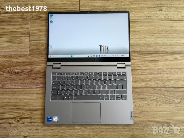 ThinkBook 14s Yoga Gen 3`Core i7-1355U/16GB RAM/512GB SSD/Гаранция/Батерия 98%/Full HD IPS, снимка 3 - Лаптопи за работа - 55961609
