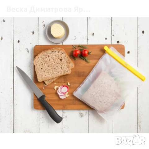 Торбички за фризер 4бр. NoStik , 17x24см., бял,  в кутия, снимка 5 - Аксесоари за кухня - 50498755