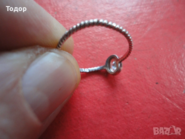 Уникален сребърен пръстен с камък, снимка 5 - Пръстени - 54080314