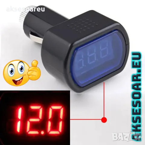 Тестер за акумулатор с Led дисплей Дигитален волтметър за запалка на кола и камион без монтажи мобил, снимка 10 - Аксесоари и консумативи - 47618406