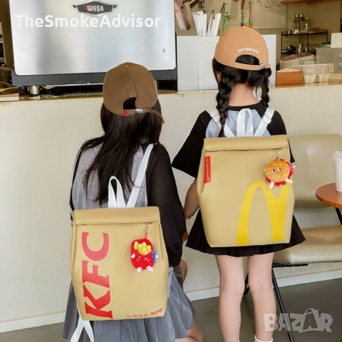 Детска Ученическа Раница - McDonalds + Чиизбургер плюш, снимка 6 - Раници - 51610409