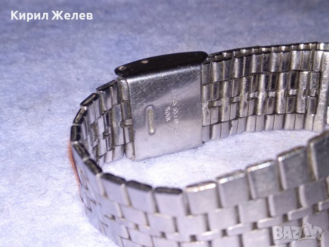 SENZOR LCD QUARTZ КОЛЕКЗИОНЕРСКИ МАРКОВ ЕЛЕКТРОНЕН ЧАСОВНИК с ВЕРИЖКА от НЕРЪЖДАЕМА СТОМАНА 26852, снимка 12 - Мъжки - 40126352