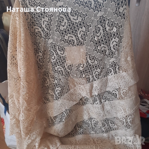 Старинни ръчни дантелени пердета, снимка 3 - Декорация за дома - 51721834