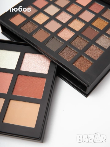 Комплект грим Miss Rose – 30 сенки + руж, хайлайтър и аксесоари, снимка 4 - Декоративна козметика - 53912389