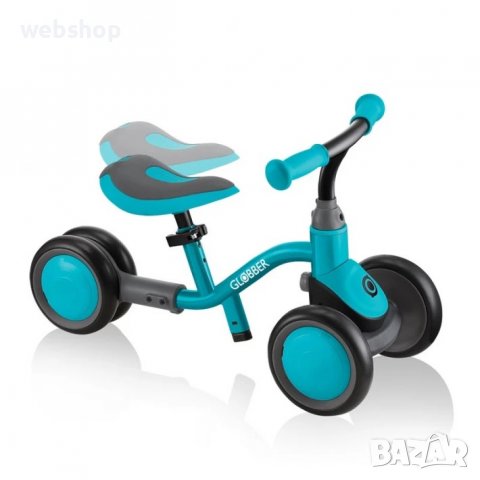 Колело за баланс Globber Learning bike 3 в 1 Deluxe – синьо-зелено, снимка 1 - Детски велосипеди, триколки и коли - 37586371