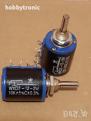 Многооборотен потенциометър 4.7K, 10K, 22K, 47K, 100К.