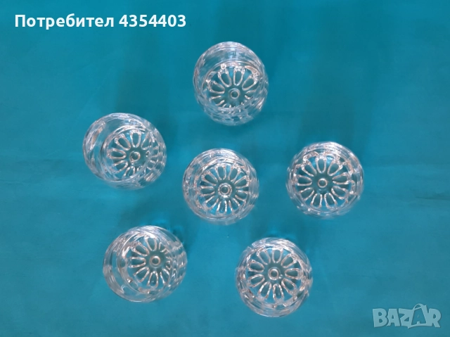 Винтидж чашки за ракия - 6 броя, снимка 2 - Чаши - 52418331