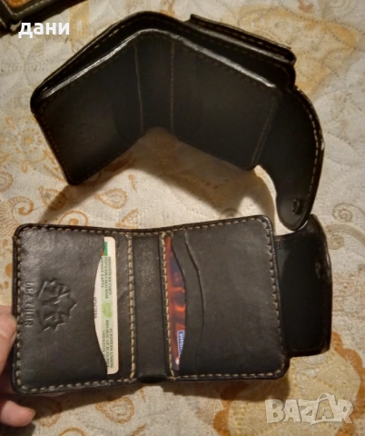 Портфейл от естествена кожа , снимка 3 - Портфейли, портмонета - 53232326