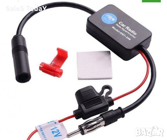 Усилвател за антена, филтър за радиосмущения, FM антена, 12V, снимка 3 - Аксесоари и консумативи - 31596892