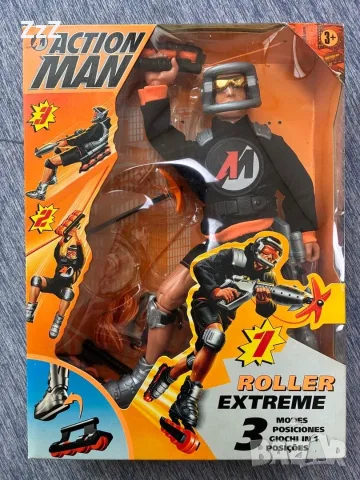 Ретро Екшън Мен Фигура Roller Extreme Hasbro от 2000г.