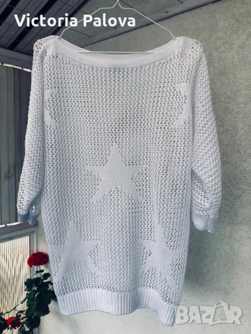 Прекрасна блуза био памук, снимка 2 - Блузи с дълъг ръкав и пуловери - 30745740
