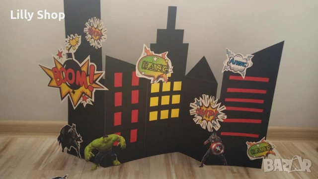 Покани, банер за рожден ден, Супер герои  / Super Heroes, снимка 3 - Покани - 53188668